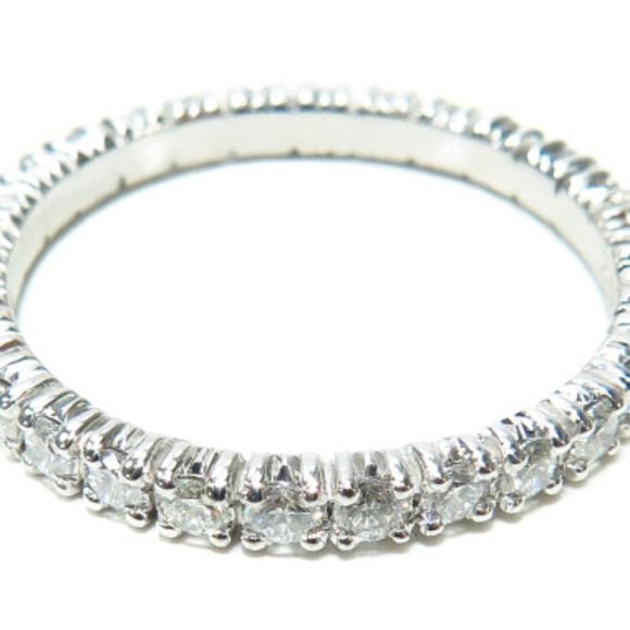 Platinum Prong 1.50 ct Diamond Engagement Ring Set - Picture 8 of 9